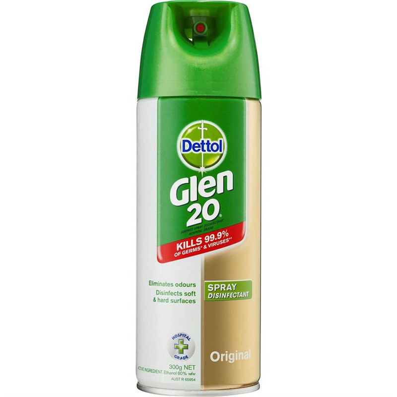 DETTOL GLEN 20 SPRAY DISINFECTANT ORIGINAL SCENT 300GM