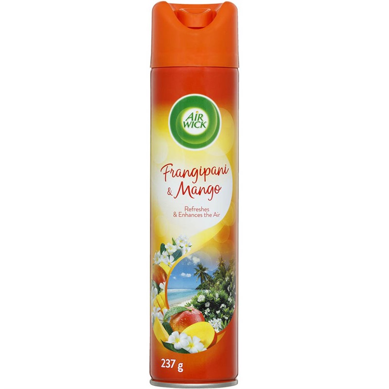 AIR WICK AEROSOL CAN SPRAY FRANGIPANI AND MANGO 237GM CAN