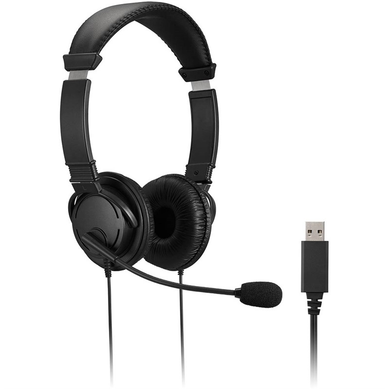 KENSINGTON CLASSIC HEADSET WITH MICROPHONE BLACK
