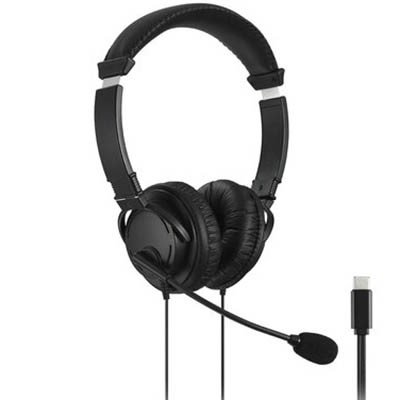 KENSINGTON HIFI USBC HEADPHONES WITH MIC BLACK