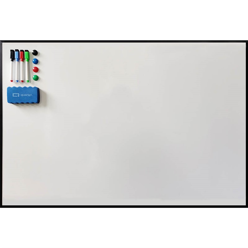 QUARTET VALUE PACK MAGNETIC WHITEBOARD 600 X 900MM WHITE