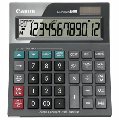 CANON AS220RTS 12 DIGIT DESKTOP CALCULATOR