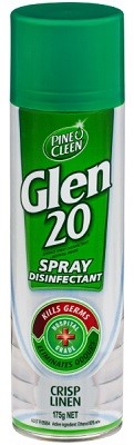 DETTOL GLEN 20 SPRAY DISINFECTANT CRISP LINEN 175GM  EACH 