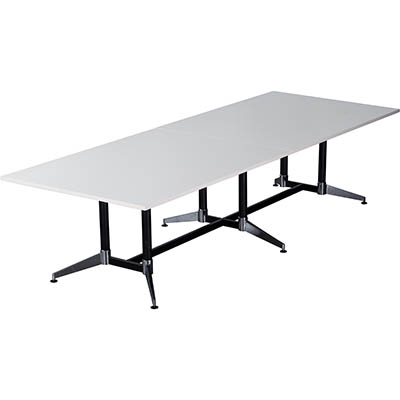 RAPIDLINE TYPHOON BOARDROOM TABLE 3200 X 1200 X 750MM WHITE