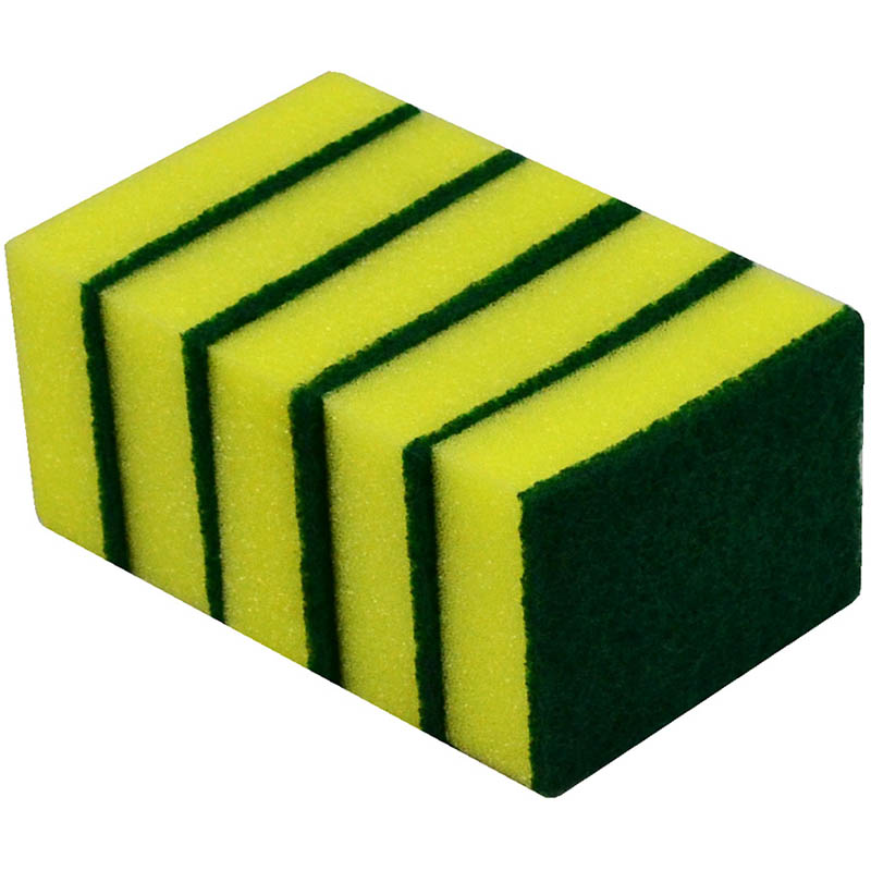 ITALPLAST I453GP SCOURER SPONGE GENERAL PURPOSE PK5