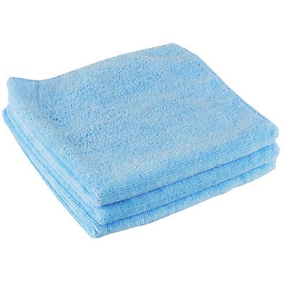 ITALPLAST I461 MICROFIBRE CLOTH 40X40MM BLUE  PACK 3 