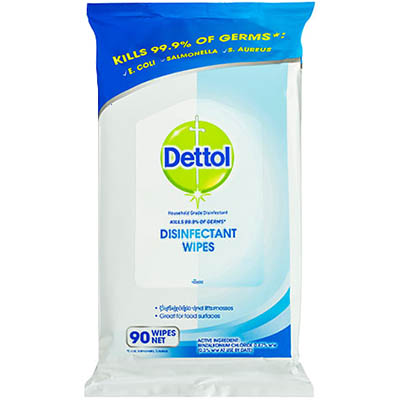 DETTOL ANTIBACTERIAL SURFACE CLEANSER WIPE PACK 90