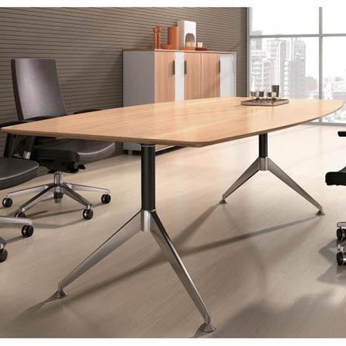 POTENZA BOARDROOM TABLE 2400 X 1200 X 750MM VIRGINIA WALNUT MELAMINE