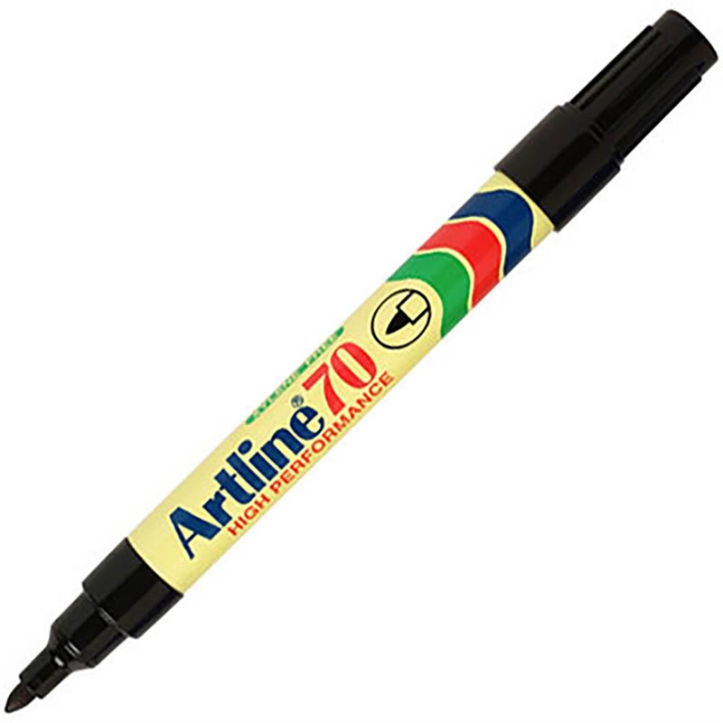 ARTLINE 107001 70 PERMANENT MARKER BULLET POINT 15MM BLACK