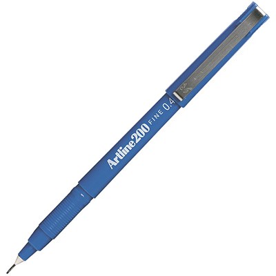 ARTLINE 120003 200 FINELINER 04MM BLUE EACH