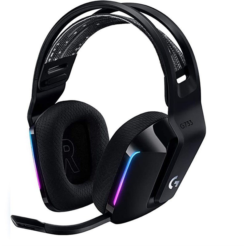 LOGITECH G733 GAMING HEADSET LIGHTSPEED WIRELESS RGB BLACK