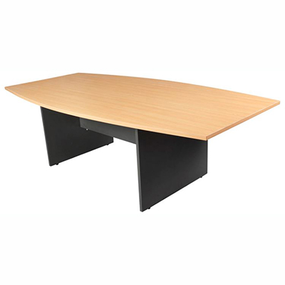 YS DESIGN CT24BI OXLEY CONFERENCE TABLE 2400X1200X730MM BEECH OVER IRONSTONE