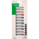 REEVES ACRYLIC COLOUR PAINT SET 10ML PACK 12