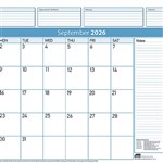 2026 SASCO 10552RFL DELUXE DESK PLANNER REFILL