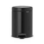 BRABANTIA PEDAL BIN NEWICON 5L MATT BLACK