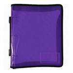 PICTOR ZIPPER BINDER A4 3D 25MM WITH HANDLE PURPLE