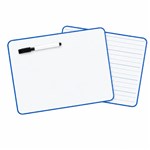 PICTOR MAGNETIC WHITEBOARD A4 DOUBLE SIDED 24MM DOTTED THIRDS  PLAIN PE WITH BLACK MARKER W922