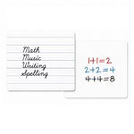 PICTOR DRY ERASE LEARNING SHEET 280 X 230MM DOUBLE SIDED 24MM DOTTED THIRDS  PLAIN W946