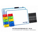 PICTOR MAGNETIC WHITEBOARD KIT A4 PACK 30
