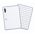 PICTOR MAGNETIC WHITEBOARD A4 DOUBLE SIDED LINED  PLAIN PE WITH BLACK MARKER W929