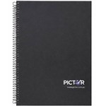 PICTOR SPIRAL NOTEBOOK SIDE OPEN A4 240 PAGE PP BLACK
