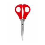 PICTOR DELUXE STUDENT SCISSORS 140MM BLUNT TIP RED HANDLE