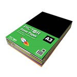 PICTOR COVER PAPER A3 125GSM 15 COLOUR ASSORTED 500 SHEETS