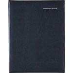 COLLINS 2820V99 VISITORS BOOK SHORT WIRO BOUND A4 64 LEAF PVC A4 BLACK