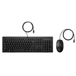 HP 225 WIRED MOUSE AND KEYBOARD COMBO BLACK