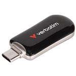 VERBATIM PLECTRA USBC FLASH DRIVE 128GB BLACK