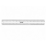 PICTOR RULER 30CM PLASTIC CLEAR