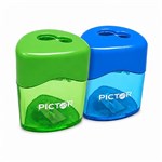 PICTOR SHARPENER TWO HOLE WITH CANNISTER METAL VOYAGER