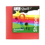QUILL SHAPES MATTE SQUARES DOUBLE SIDED 80GSM 127MM ASSORTED PACK 360
