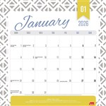 SASCO 2026 MAGNETIC WALL CALENDAR 325 X 315MM ASSORTED