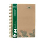 ECOWISE 41SECB 100 RECYCLED COVER DIARY WIRO BOUND A4 DAY TO PAGE