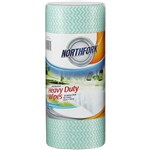 NORTHFORK HEAVY DUTY ANTIBACTERIAL PERFORATED WIPES 45M ROLL GREEN PACK 90 SHEETS