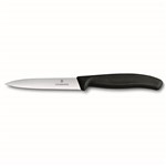 VICTORINOX PARING KNIFE WAVY POINTED 10CM BLACK
