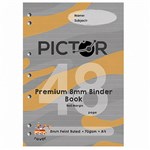 PICTOR PREMIUM BINDER BOOK A4 48 PAGE 8MM RULED 70GSM ROVER