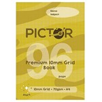 PICTOR PREMIUM GRID BOOK A4 96 PAGE 10MM GRAPH 70GSM STARS