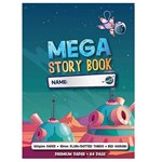 PICTOR PREMIUM STORY BOOK MEGA 330 X 245MM 64 PAGE 18MM DOTTED THIRDS  PLAIN 100GSM HOMEBASE