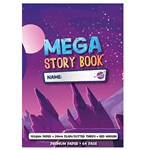 PICTOR PREMIUM STORY BOOK MEGA 330 X 245MM 64 PAGE 24MM DOTTED THIRDS  PLAIN 100GSM PINK MOON