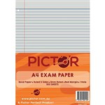 PICTOR EXAM PAPER A4 8MM RULED 60GSM WITH MARGIN  1 HOLE PUNCH 500 SHEETS