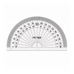PICTOR PROTRACTOR 100MM 180 DEGREES