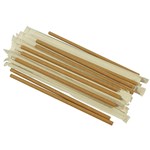 RAINBOW PAPER STRAWS INDIVIDUALLY WRAPPED 6MM NATURAL CARTON 2000