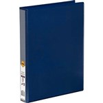 MARBIG CLEAR VIEW INSERT RING BINDER 3D 25MM A4 BLUE