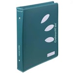 COLOURHIDE ZIPPER RING BINDER PP 2D 25MM A4 TEAL GREEN