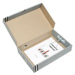 MARBIG 80080S BOX FILE FOOLSCAP 80MM WITH SPRING FITTING GREY