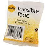 MARBIG TAPE INVISIBLE 12MM X 33M 254MM CORE