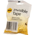 MARBIG 87271 INVISIBLE TAPE 18MM X 33MTR REFILL ROLL