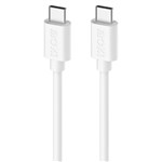 MOKI USBC TO USBC SYNCHARGE CABLE 1M CLASSIC WHITE